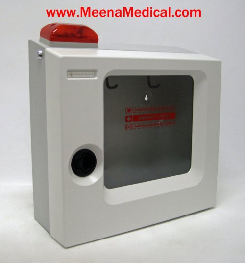 Cardiac Science Standard Size Wall Mount Cabinet with Audible Alarm and Strobe Light 