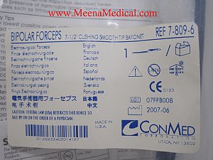 ConMed Bipolar Forceps 7.5" Cushing - New