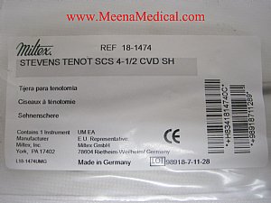 Miltex Stevens Tenot Scissors - New