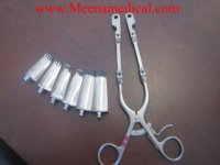 Cloward Double Hinge Retractor Short Tip w/ 3 Retractor Blade sets