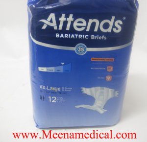Attends Bariatric XXL Briefs- 3 Pack of 12
