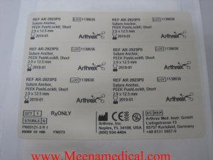 Arthrex Peek PushLock Suture Anchor, Short (AR-2923PS)