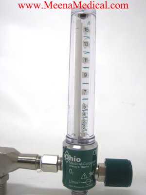 Ohio Pressure 1-15 L/min Oxygen Flowmeters 