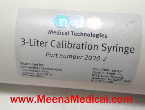 NDD 3L Calibration Syringe 