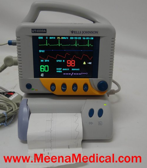 Wells Johnson ut4000A ECG Monitor 